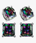 Rainbow Mystic Topaz Stud Earrings Set