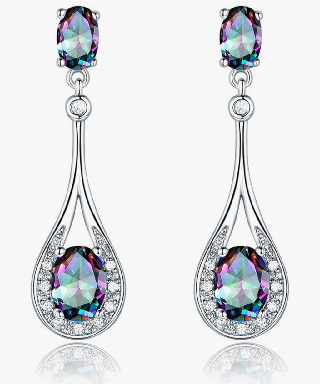 Rainbow Mystic Drop Earrings