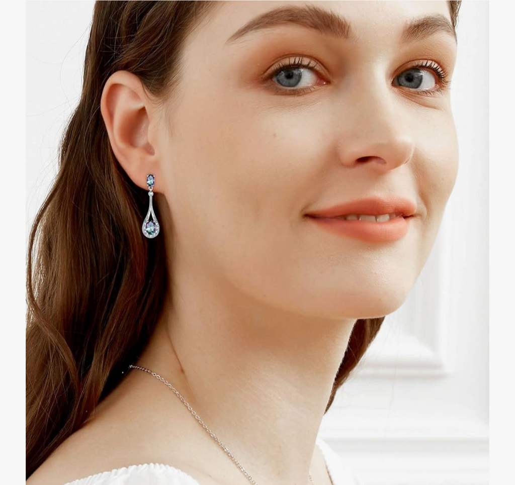Rainbow Mystic Drop Earrings