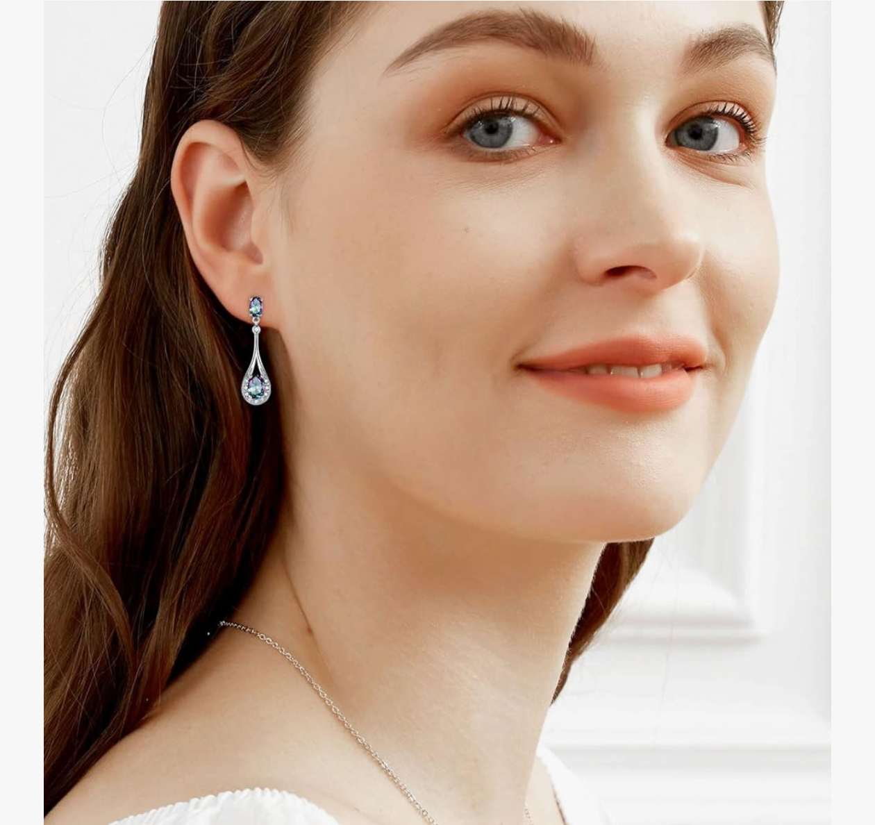 Rainbow Mystic Drop Earrings